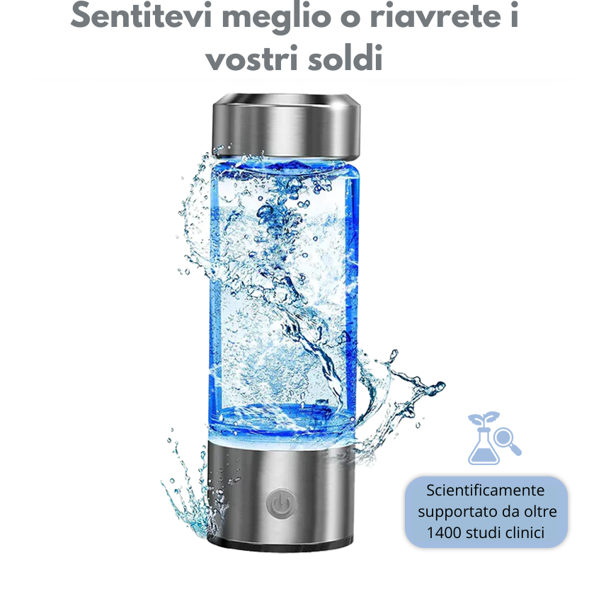 IdroVital - Bottiglia d'Acqua all'Idrogeno