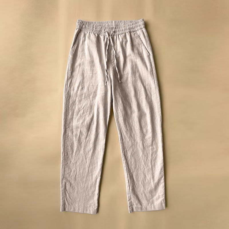 Pantaloni in Lino Comfort da Uomo