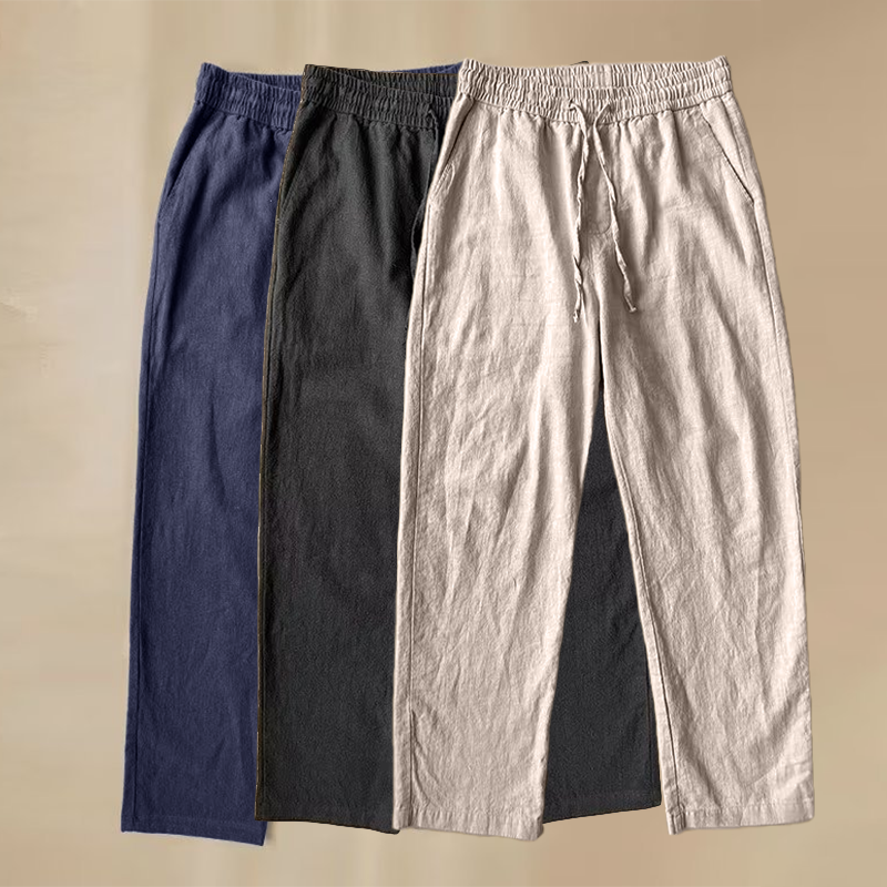 Pantaloni in Lino Comfort da Uomo