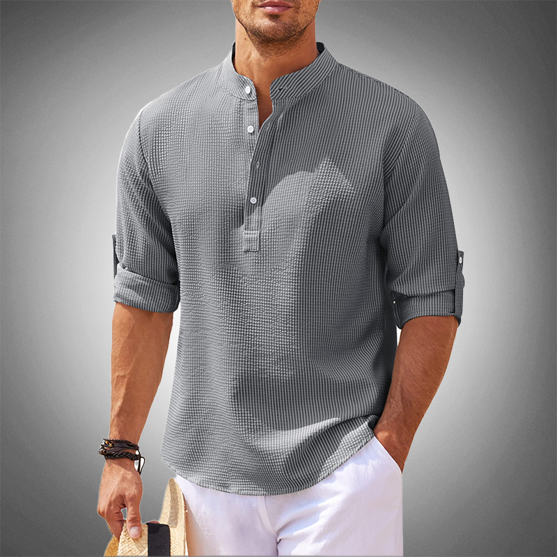 Charleston Contemporary Linen Henley Shirt